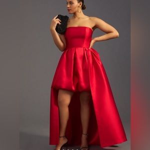Hutch Strapless High-Low Bubble Dress